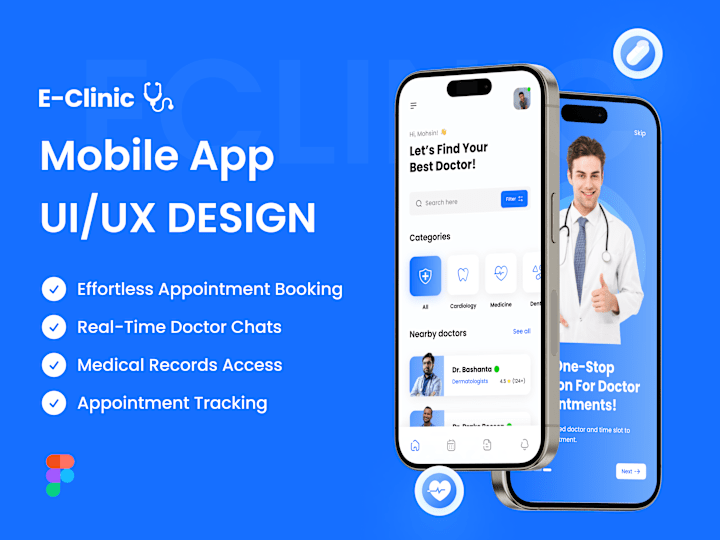 Cover image for Healthcare Consultancy Mobile App Design
