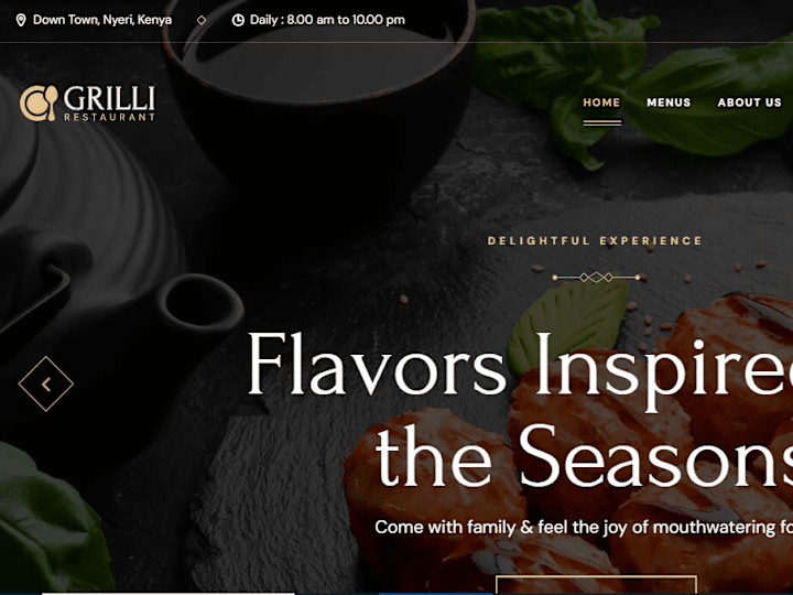 Cover image for Restaurant Website