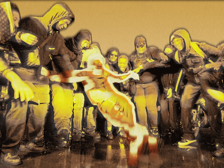 Cover image for Mixed media, 2D animation, and VFX work. 2024. (Music Video)