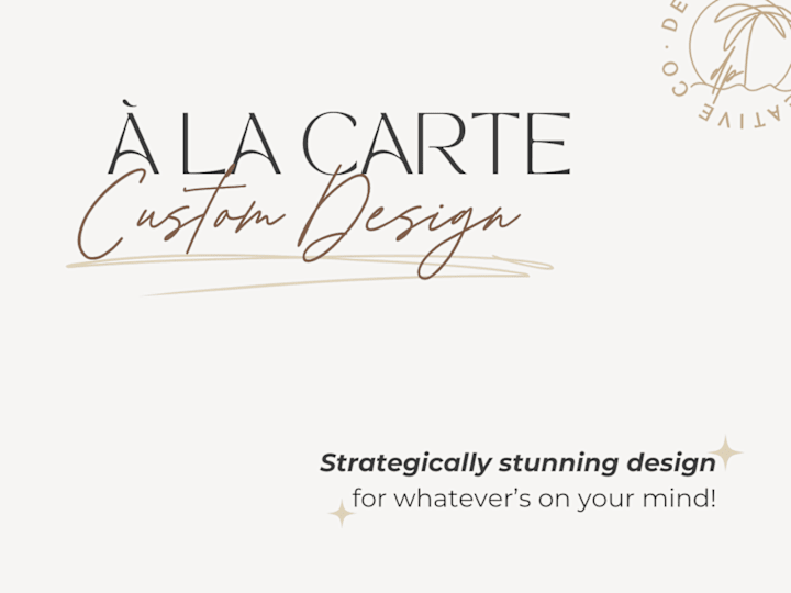 Cover image for 🥨 À la Carte Design | Social media, book covers, emails + more!