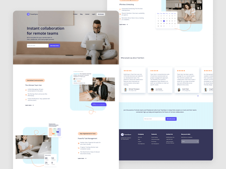 Cover image for TeamSync landing page