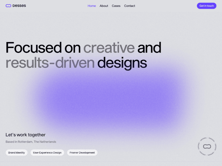 Cover image for Desses — UX/UI Design & Framer Development