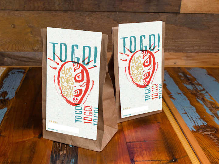 Cover image for Dos Caras Taqueria: Branding, Packaging + Icon Design