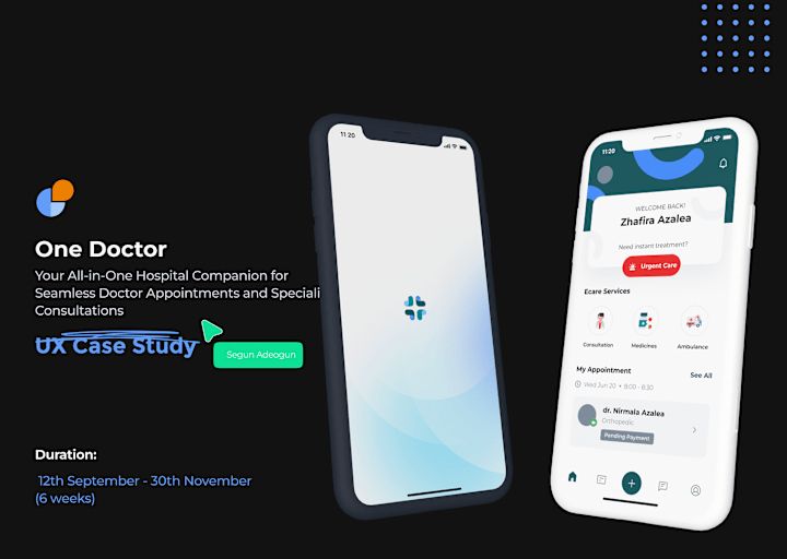 Cover image for One Doctor app design :: Behance