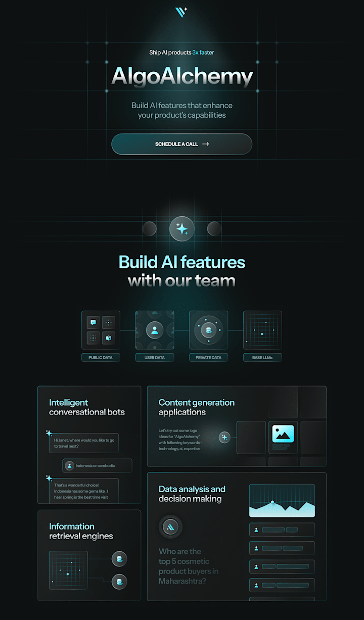 Cover image for AlgoAlchemy - Concept AI Services Website
