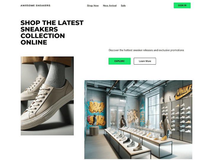 Cover image for Awesome Sneakers Website 