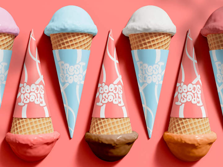 Cover image for 
Frost Scoop | Visual identity, Packaging design