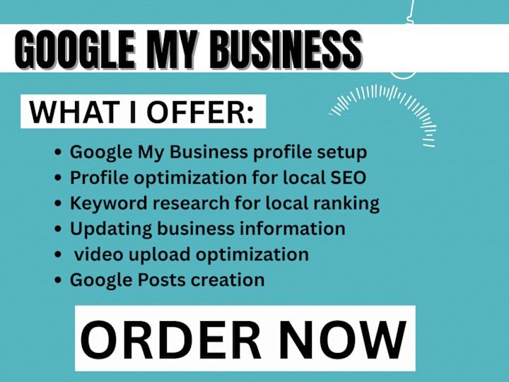 Cover image for I will optimize google my business profile for local SEO