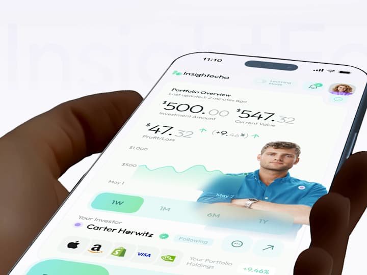 Cover image for InsightEcho - Investment Guidance Platform - UX/UI