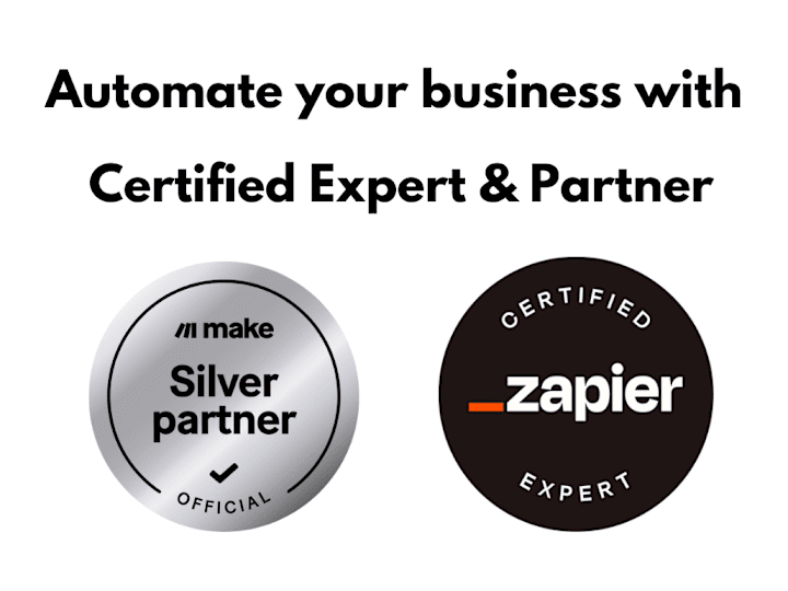 Cover image for Scalable and Automated System by Make.com & Zapier Partner