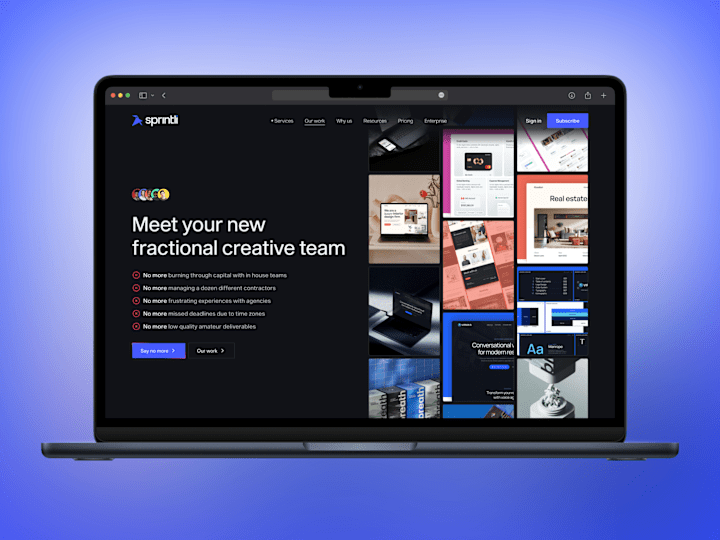 Cover image for Sprintli – Marketing Studio Website