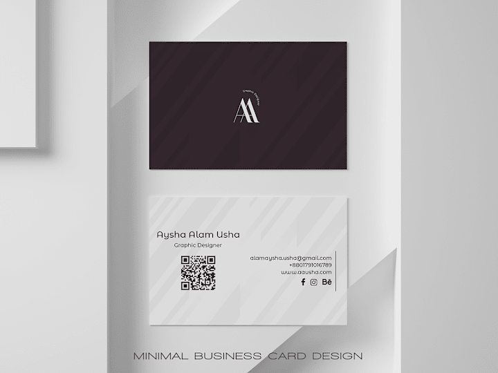 Cover image for Minimal Business Card Design on Behance