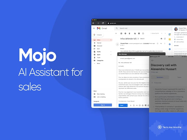 Cover image for Mojo | Shape the vision of an AI sales assistant