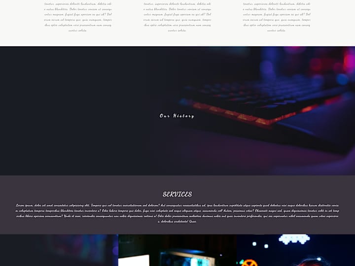 Cover image for Gaming Website | Parallax Effects