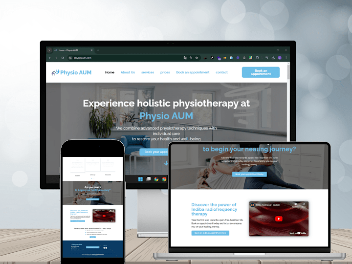 Cover image for PhysioAum | UI Design+Web Development | Streamlined Web Solution