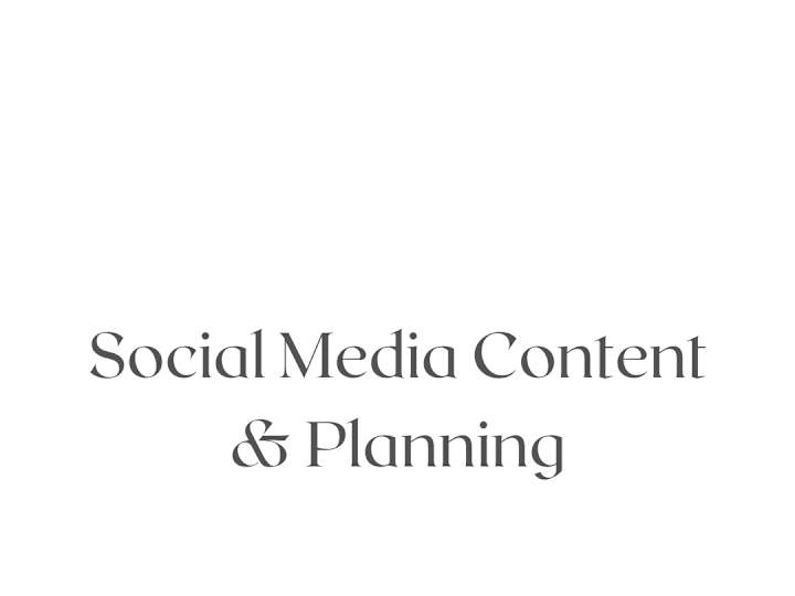 Cover image for Social Media Content & Planning