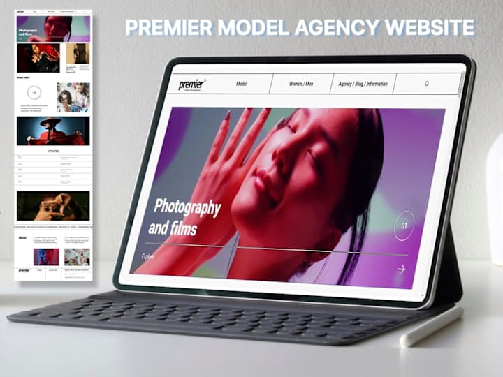 Cover image for Premier Model Agency Website