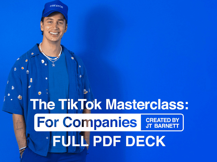 Cover image for My Masterclass | The TikTok Masterclass: For Companies 💥