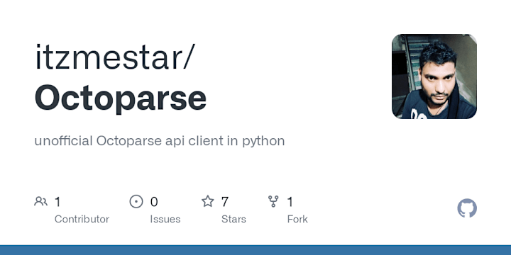 Cover image for itzmestar/Octoparse