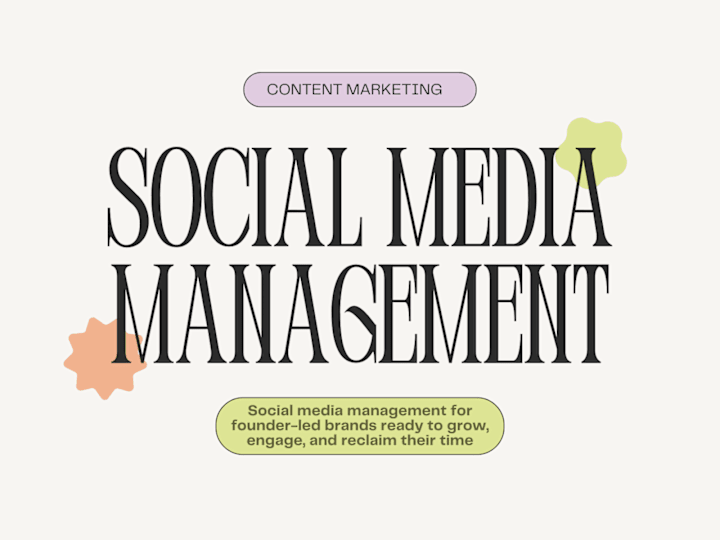 Cover image for Social Media Management for Founder-Led Brands