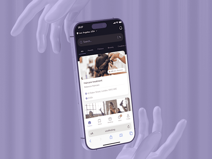 Cover image for UI/UX Mobile App — Beauty & Freelance Booking Platform 💅