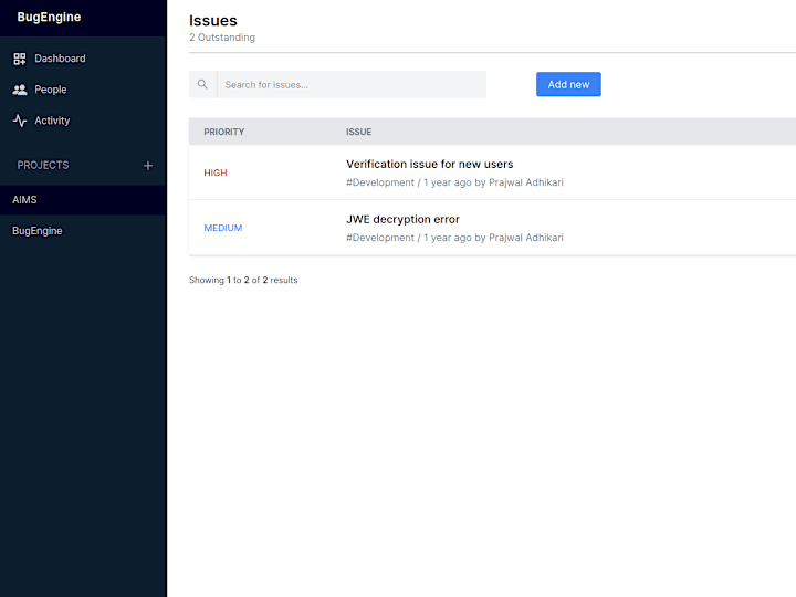 Cover image for BugEngine | Track and solve issues with ease