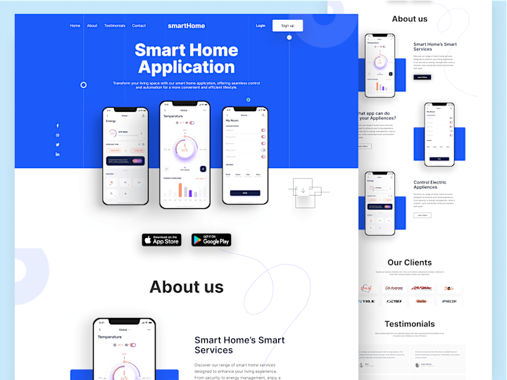 Cover image for SmartHome - App Landing Page