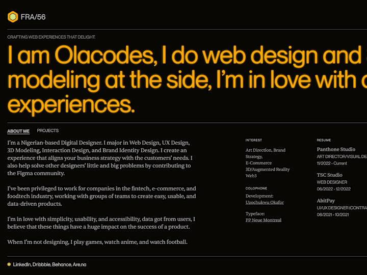 Cover image for Olaniyi Olacodes - Digital Designer