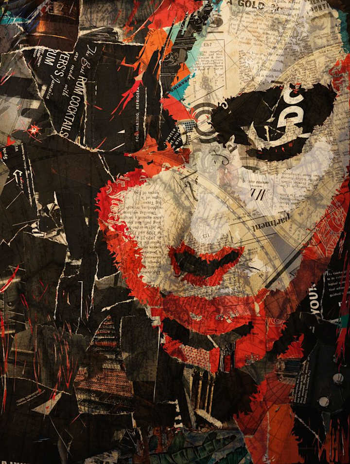 Cover image for Paper Textured Design Of A Face