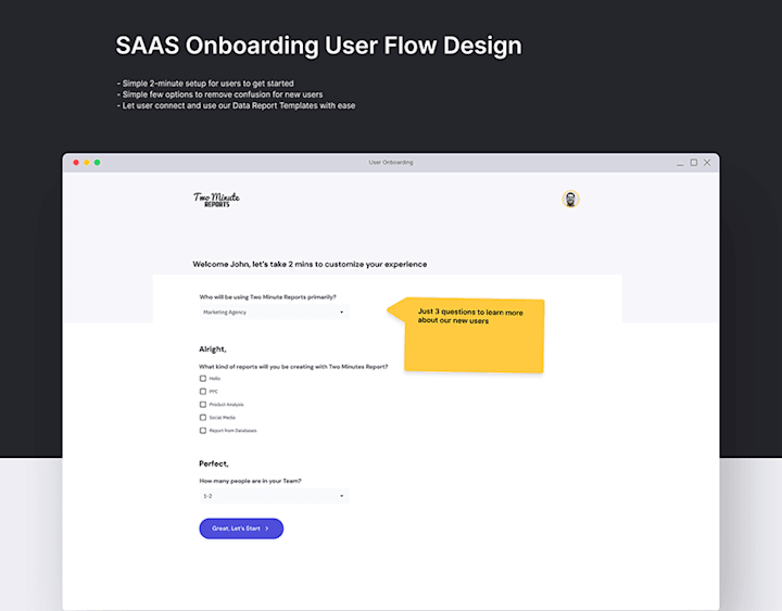 Cover image for SAAS User Onboarding Design - UX Design :: Behance