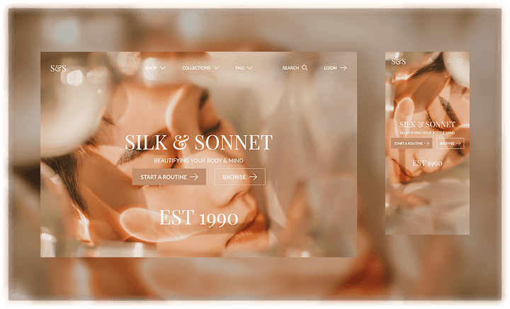 Cover image for Silk & Sonnet | Hero Section