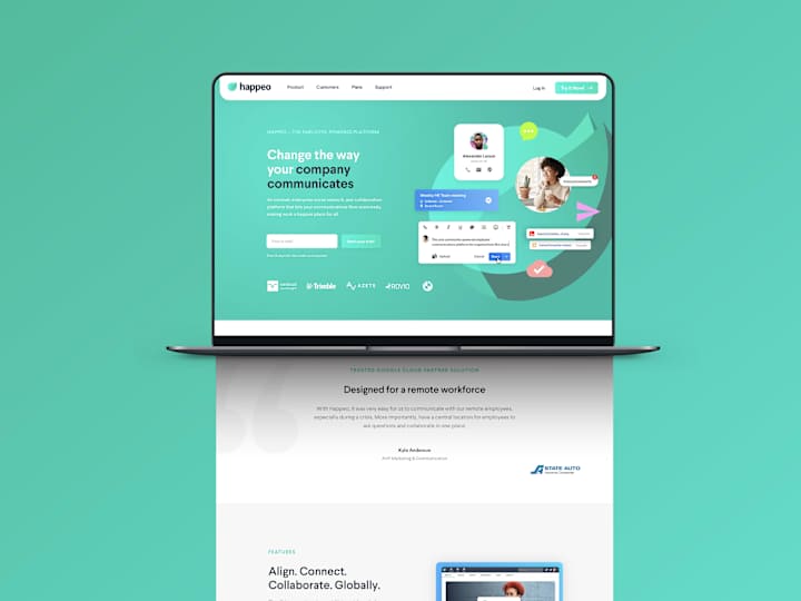 Cover image for Happeo Website Redesign