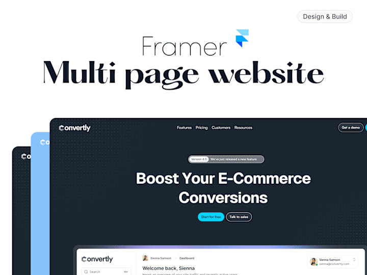 Cover image for Framer Multi Page Website 