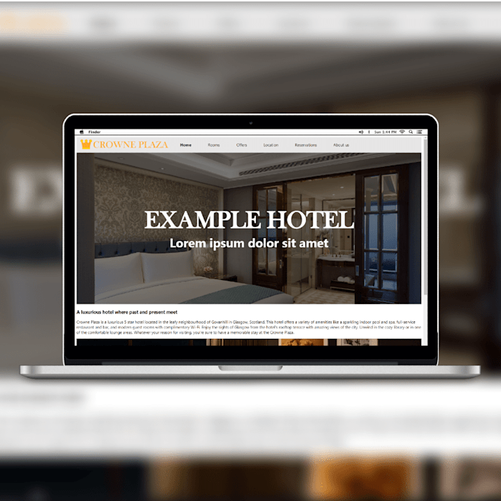 Cover image for Example Hotel Website