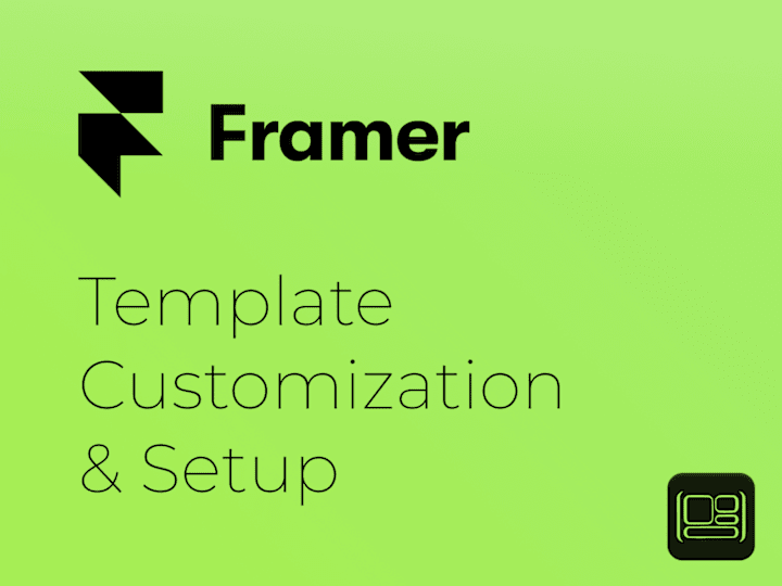 Cover image for Framer Template Customization & Setup