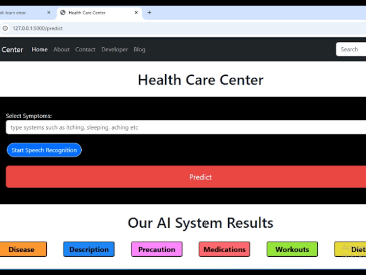 Cover image for Machine learning Medical Recommendations system 