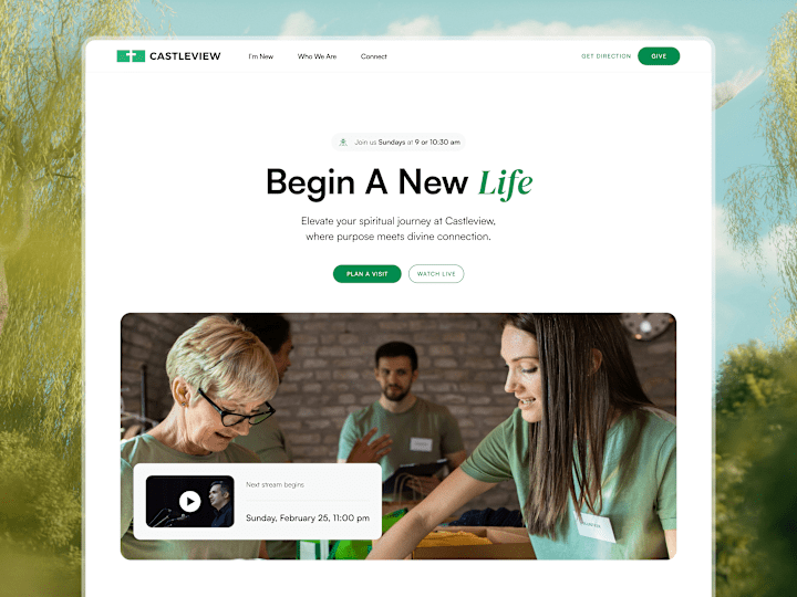 Cover image for Castle View Baptist Church Website Design