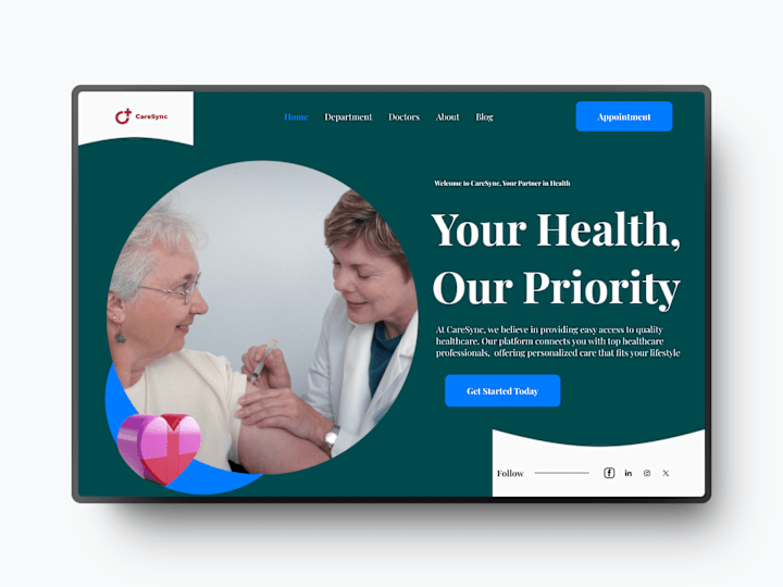 Cover image for CareSync - Healthcare website
