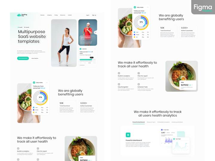 Cover image for Healing Pro - SaaS Landing page Template - Light Mode