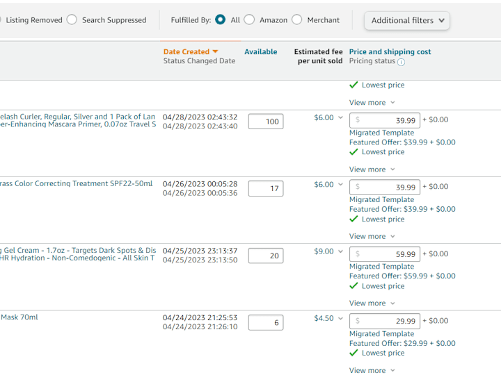 Cover image for Amazon Inventory Management