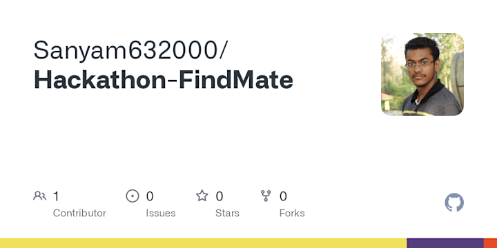 Cover image for Sanyam632000/Hackathon-FindMate