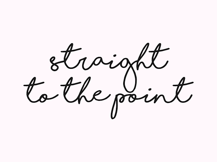 Cover image for ⟣ STRAIGHT TO THE POINT ⟢ Website Landing Page