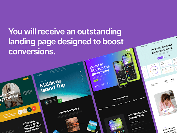 Cover image for Get an outstanding landing page designed to boost conversions