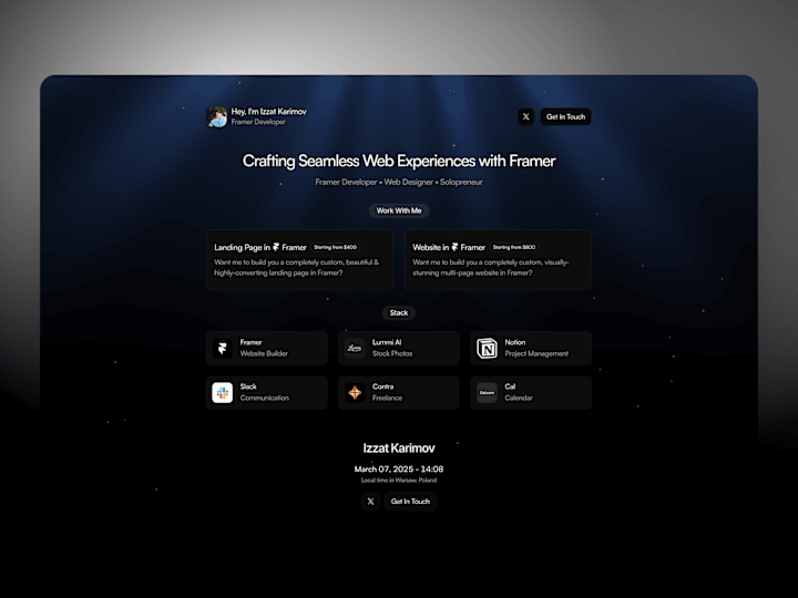 Cover image for Portfolio website