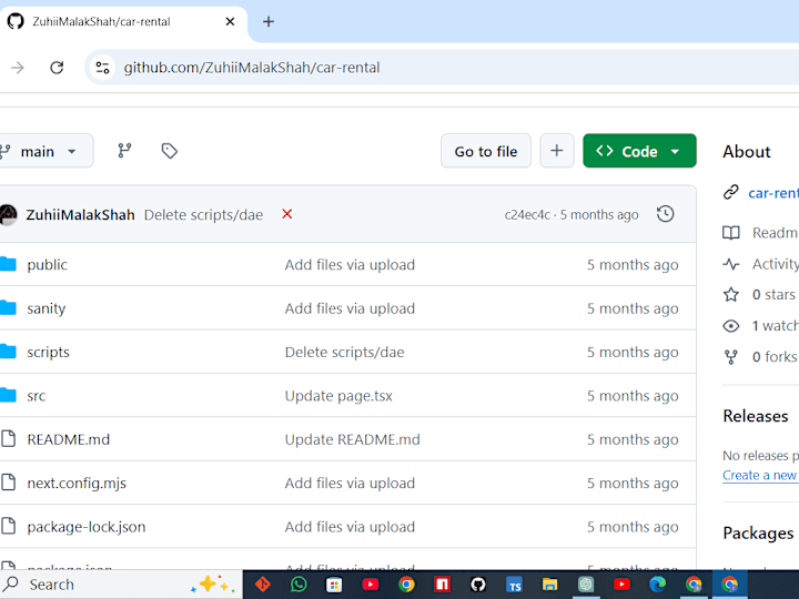 Cover image for GitHub - ZuhiiMalakShah/car-rental