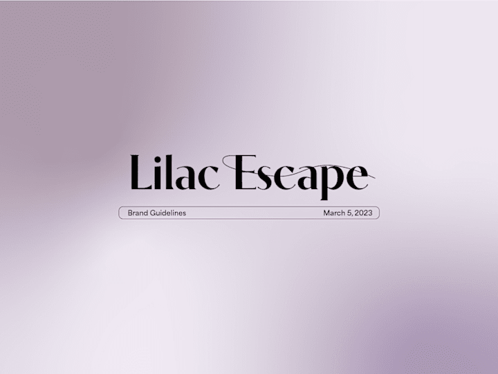 Cover image for Lilac Escape Brand Guidelines