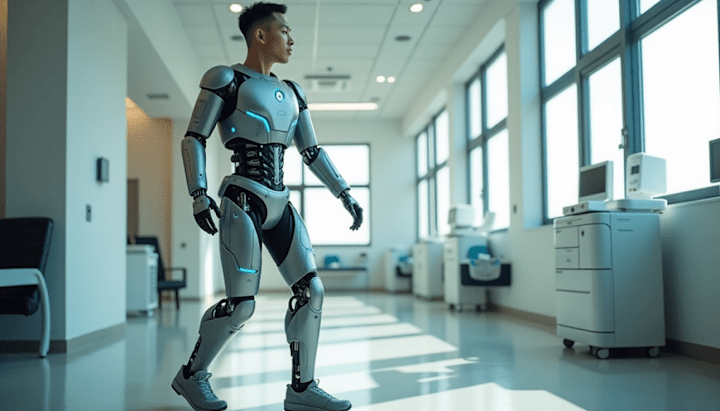 Cover image for South Korean 'Iron Man' Suit in Real Life Helps Paraplegics Walk