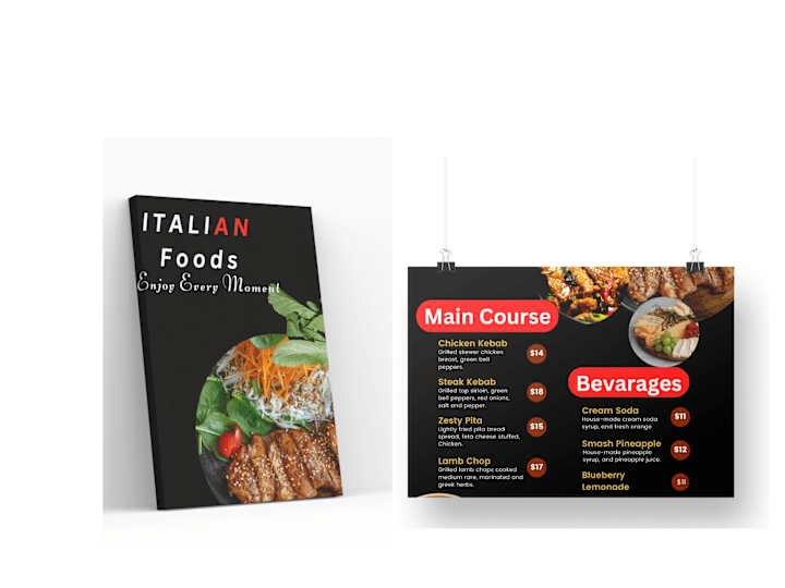 Cover image for Menu design