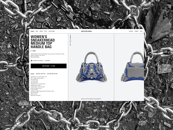 Cover image for Balenciaga - Redesign ecommerce website