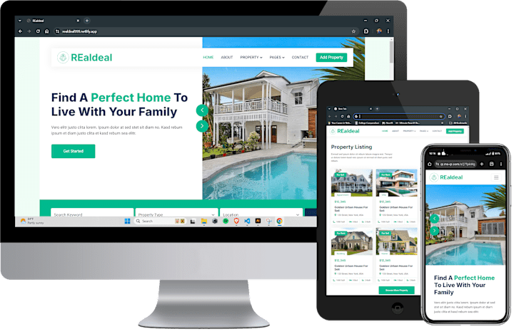 Cover image for REALdeal website design